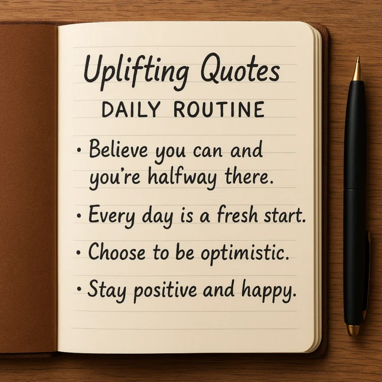 Featured image for How to Integrate Uplifting Quotes Into Daily Routine 2026